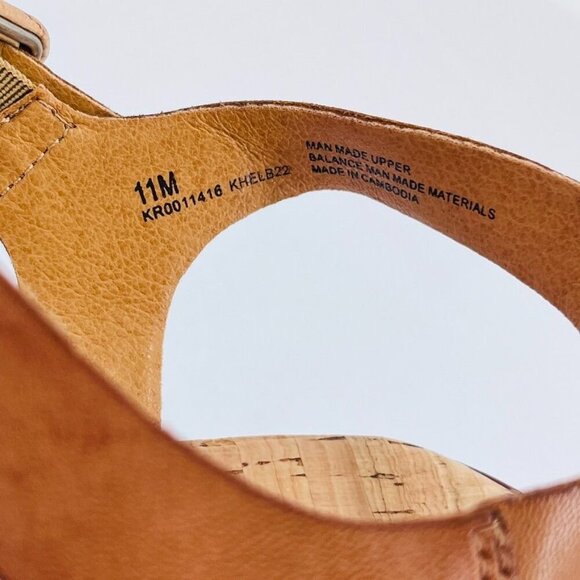 KORKS BY KORK-EASE Marley Strappy Wedge Sandal Size 11 In Brown - Picture 3 of 15